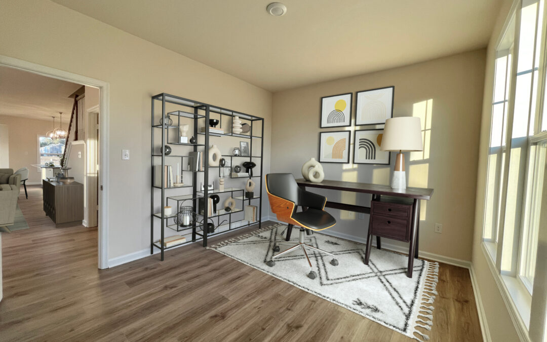 Photo of the furnished office inside The Pelican at The Reserve at Camden Lakes